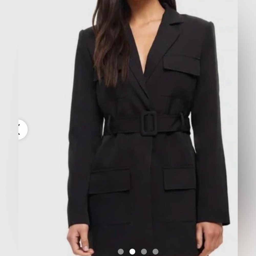 black blazer dress